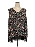 Rose + Olive 100% Polyester Black Sleeveless Blouse Size 3X - photo 1