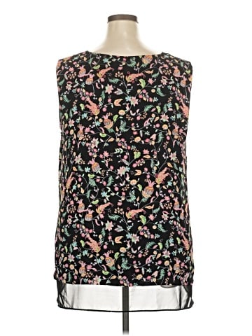 Rose + Olive Sleeveless Blouse (view 2)