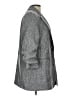 H&M 100% Polyester Chevron-herringbone Gray Blazer Size L - photo 4