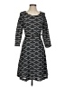 ECI 100% Polyester Argyle Gray Casual Dress Size 4 - photo 1