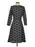 ECI 100% Polyester Argyle Gray Casual Dress Size 4 - photo 2