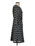 ECI 100% Polyester Argyle Gray Casual Dress Size 4 - photo 4