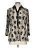 Cato Animal Print Ivory 3/4 Sleeve Blouse Size L - photo 1