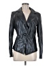 St. John 100% Leather Black Leather Jacket Size 8 - photo 1