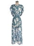 AaKaa Floral Blue Jumpsuit Size S - photo 2