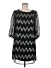 Everly 100% Polyester Chevron-herringbone Black Casual Dress Size M - photo 1