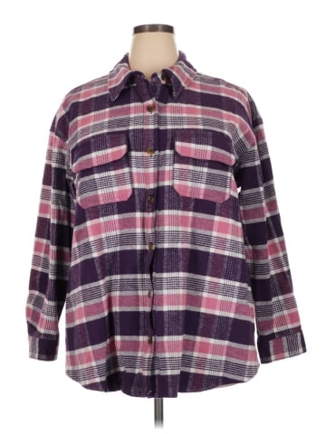 Lane Bryant 3/4 Sleeve Button-Down Shirt (view 1)