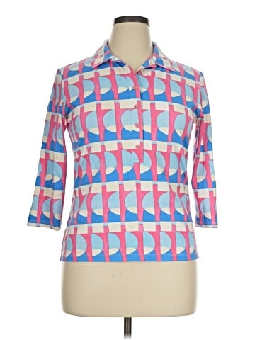 J. McLaughlin 3/4 Sleeve Button-Down Shirt (view 1)