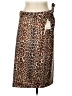 One 5 One Animal Print Brown Casual Skirt Size L - photo 1