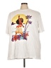 Disney Floral Ivory Short Sleeve T-Shirt Size 3X (tall) - photo 1