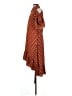Easel 100% Polyester Polka Dots Brown Casual Dress Size S - photo 5