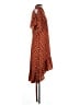 Easel 100% Polyester Polka Dots Brown Casual Dress Size S - photo 4