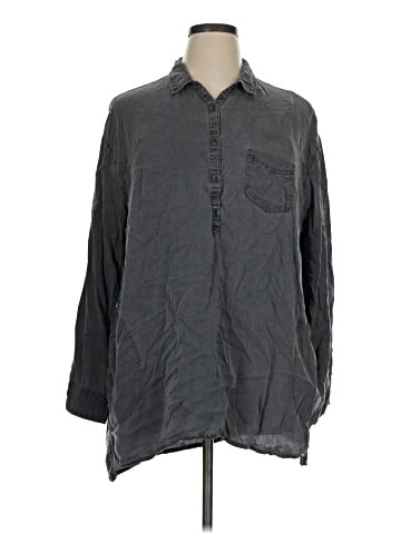 Old Navy 3/4 Sleeve Button-Down Shirt (view 1)