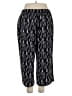 Nine West 100% Polyester Print Black Casual Pants Size XL - photo 2