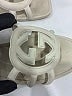 Gucci White Palma Rubber Slides Size 11 - photo 5