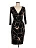 Phase Eight Graphic Black Cocktail Dress Size 8 - photo 1