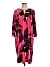 Chico's Graphic Pink Casual Dress Size L (estimated) - photo 1