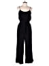 Be Cool Solid Black Jumpsuit Size L - photo 1