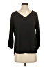 Veronica M. 100% Polyester Black 3/4 Sleeve Blouse Size S - photo 1