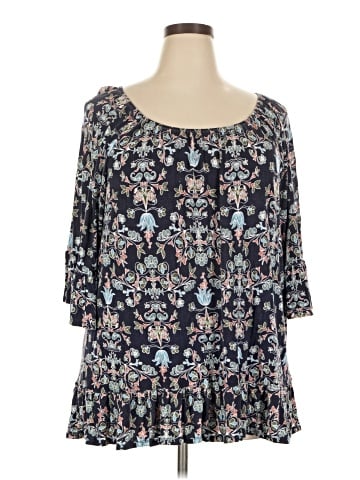 Angels 3/4 Sleeve Blouse (view 1)
