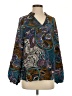 Robert Graham Paisley Teal Long Sleeve Blouse Size S - photo 1
