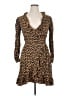 Maje Animal Print Brown Casual Dress Size XL (4) - photo 1