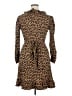 Maje Animal Print Brown Casual Dress Size XL (4) - photo 2