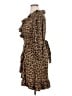 Maje Animal Print Brown Casual Dress Size XL (4) - photo 5