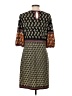 Max Studio Print Brown Casual Dress Size S - photo 2