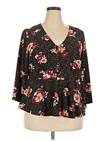 Torrid 3/4 Sleeve Blouse (view 1)