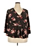 Torrid Black 3/4 Sleeve Blouse Size 2X Plus (2) - photo 1