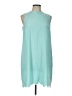 Mud Pie Solid Teal Casual Dress Size L - photo 1