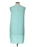 Mud Pie Solid Teal Casual Dress Size L - photo 2
