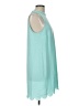 Mud Pie Solid Teal Casual Dress Size L - photo 4