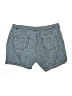 Natural Reflections Plaid Blue Denim Shorts Size 12 - photo 2