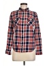 Forever 21 Plaid Red Long Sleeve Button-Down Shirt Size M - photo 1