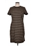 Max Studio Houndstooth Brown Casual Dress Size L - photo 1