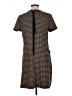 Max Studio Houndstooth Brown Casual Dress Size L - photo 2
