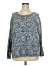 Croft & Barrow Blue 3/4 Sleeve Top Size 3X - photo 1
