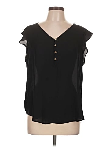 Ann Taylor LOFT Outlet Short Sleeve Blouse (view 1)