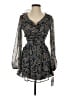 City Studio Paisley Gray Cocktail Dress Size XXS - photo 1