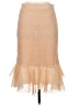 ASOS 100% Polyester Tan Formal Skirt Size 8 - photo 1