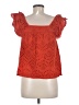 Sanctuary Orange Short Sleeve Blouse Size M - photo 2