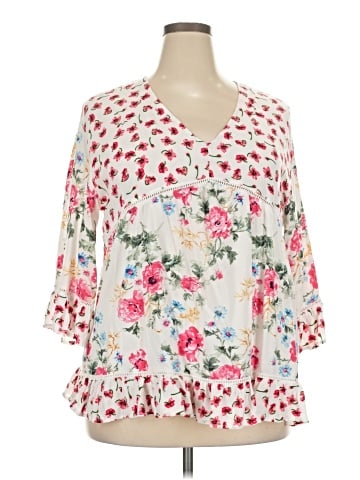 Suzanne Betro 3/4 Sleeve Blouse (view 1)