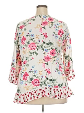 Suzanne Betro 3/4 Sleeve Blouse (view 2)