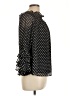 CeCe 100% Polyester Polka Dots Black 3/4 Sleeve Blouse Size L - photo 4
