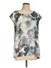 DKNY Jeans 100% Polyester Gray Sleeveless Blouse Size L - photo 1