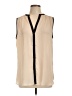 Max Studio 100% Polyester Ivory Sleeveless Blouse Size L - photo 1