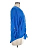 Ruby Rd. Blue 3/4 Sleeve Blouse Size M - photo 4