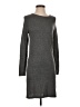 Mango Solid Gray Casual Dress Size XXS - photo 1